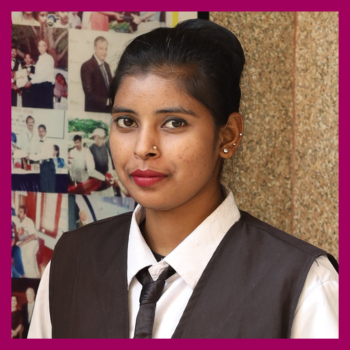 Portrait of EngenderHealth adolescent health champion Chadni Kumari from Bihar, India.